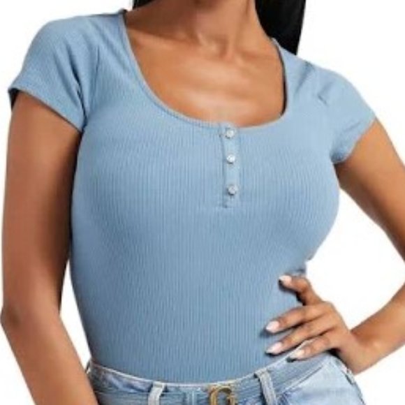 Guess Blue T-Shirt - Picture 1 of 2